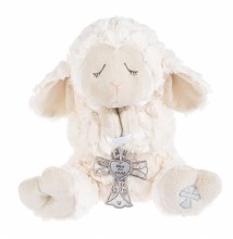 13'' SERENITY LAMB WITH CROSS
