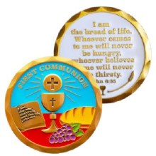 1ST COMMUNION COIN IN BOX