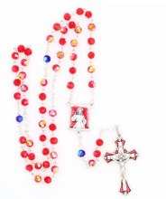 250 RED ROS WITH DIVINE MERCY CTR