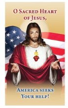 250 USA SACRED HEART PRAYER CARD