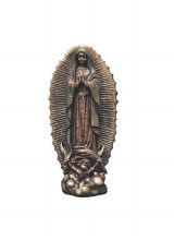 COLD CAST BRONZE OUR LADY OF GUADALUPE