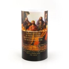 4X7 LAST SUPPER LED CANDLE