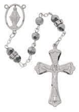 6MM METALLIC CRY LABRADOR ROSARY