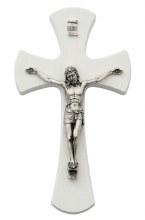 7'' WHITE CRUCIFIX