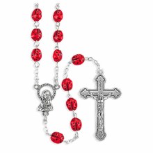 LADYBUG BEAD ROSARY