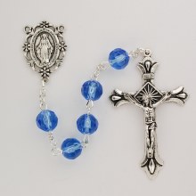 SAPPHIRE GLASS ROSARY