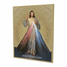 DIIVNE MERCY WOOD MOSAIC PLAQUE 8"X10"