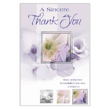 A SINCERE THANK YOU