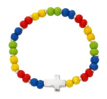 MULTI BABY STRETCH ROSARY BRACELET