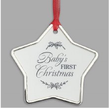 BABY'S FIRST CHRISTMAS STAR ORNAMENT