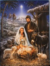 A SAVIOR IS BORN BACKLIT PRINT