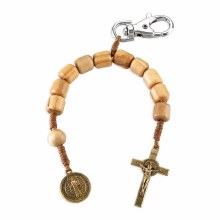 BENEDICTINE ONE DECADE ROSARY W/ CLIP