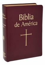 SPANISH BIBLIA DE AMERICA BURGUNDY COVER