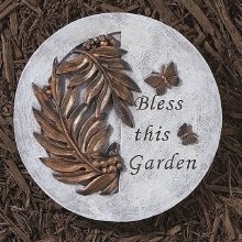 BLESS THIS GARDEN STEPPING STONE
