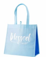BLESSED BLUE TOTE BAG