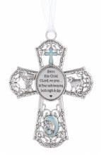 BLUE CRIB CROSS BLESS THIS CHILD