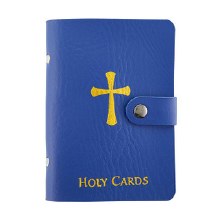 BLUE HOLY CARD HOLDER