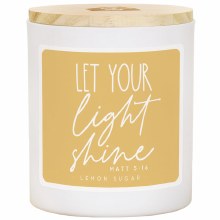 LEMON SUGAR "LET YOUR LIGHT SHINE" CANDLE