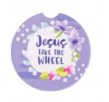 CAR COASTER JESUS TAKE THE WHEEL
