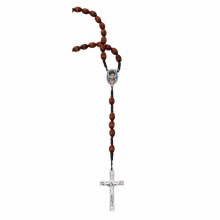 CARLO ACUTIS BROWN WOOD ROSARY