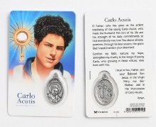 CARLO ACUTIS PRAYER CARD WITH MEDAL