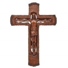 CARVED CRUCIFIX 12"