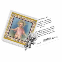 CHRIST CHILD POCKET STATUE WITH PRAYERCARD