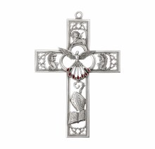 GENUINE PEWTER 6" CONFIRMATION CROSS