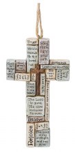 CROSSWORD ORNAMENT 4.25"