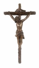 CRUCIFIX 16" BRONZE FINISH