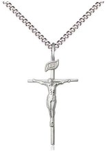 CRUCIFIX SLIM SS 18" CHAIN