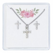 CRY CROSS EARRING/ PENDANT