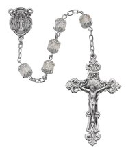 CRYSTAL CAPPED ROSARY