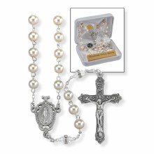 DELUXE APRIL BIRTHSTONE ROSARY