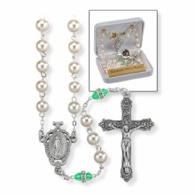 DELUXE AUGUST BIRTHSTONE ROSARY