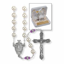 DELUXE JUNE BIRTHSTONE ROSARY