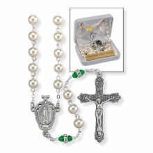 DELUXE MAY BIRTHSTONE ROSARY