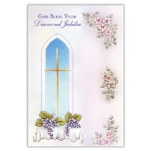 DIAMOND JUBILEE GOD BLESS CARD