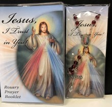 DIVINE MERCY ROSARY PRAYER BOOKLET AND ROSARY