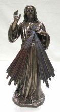 DIVINE MERCY COLD CAST BRONZE STATUE