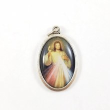 DIVINE MERCY COLORED MEDAL