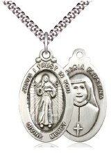 DIVINE MERCY MEDAL SS 24"
