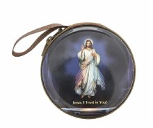 DIVINE MERCY METAL ROUND CASE