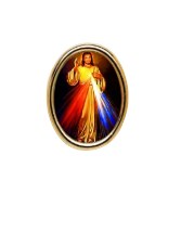 DIVINE MERCY PHOTO LAPEL PIN