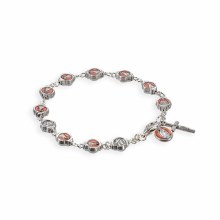 ROSARY BRACELET WITH DIVINE MERCY MEDAL BEADS