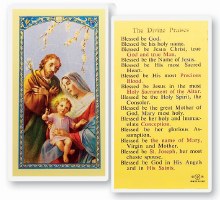 DIVINE PRAISES PRAYERCARD