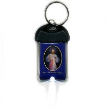 DIVINE MERCY KEY CHAIN WITH FLASH LIGHT