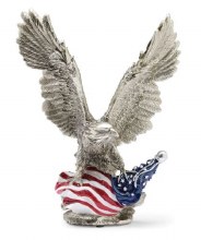 EAGLE WITH FLAG STATUE