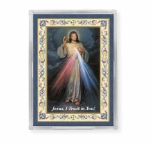 DIVINE MERCY ACRYLIC EASEL WITH MAGNET