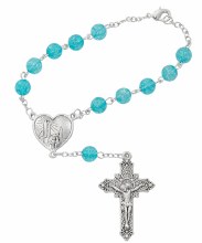 OUR LADY OF FATIMA AQUA AUTO ROSARY